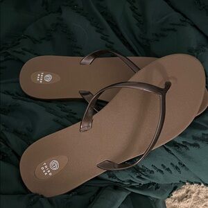 Third Oak Brown Flip Flops New